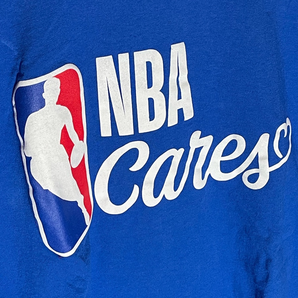 NBA Cares Blue Promo Port & Company T-Shirt size XXL basketball